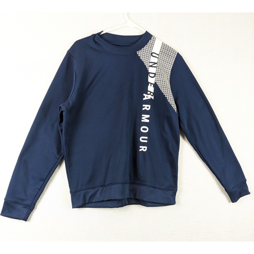 Under Armour ColdGear Shirt L Navy Blue‎ Loose Fit Long Sleeve Sweatshirt LG